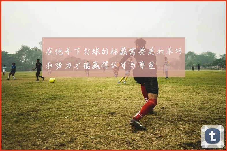 在他手下打球的林葳需要更加乖巧和努力才能赢得认可与尊重